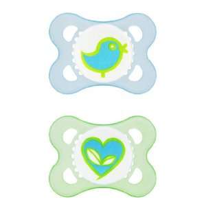    Mam Eco 2+M Orthodontic Silicone Pacifiers  [Boy Colors] Baby