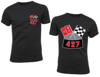 Chevy 427 Engine Block Black T Shirt  