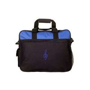    Music Portfolio Bag (2 Tone Black Blue) (4921) Musical Instruments