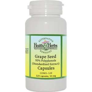 Alternative Health & Herbs Remedies Grape Seed 95% Polyphenols 