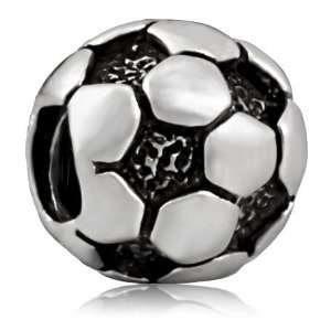Soufeel Classic Football Silver Plated Style European Charm Beads Fit 