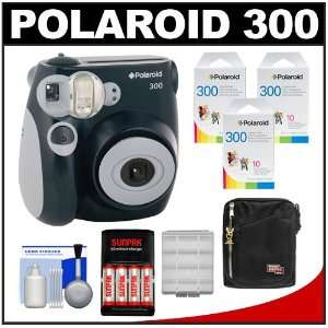   Polaroid Instant Film Pack of 10 + (4) AA Batteries & Charger + Case