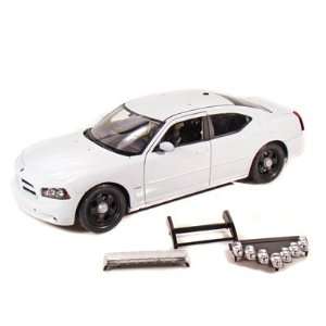  Welly 1/18 Dodge Charger Police Car   BLANK WHITE: Toys 