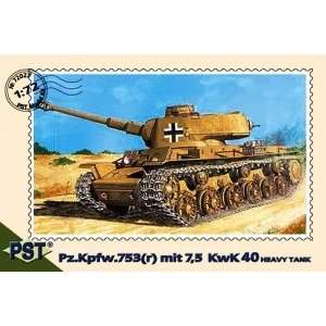   Soviet Heavy Tank w/KwK 40 Gun WWII 1 72 PST Models: Toys & Games