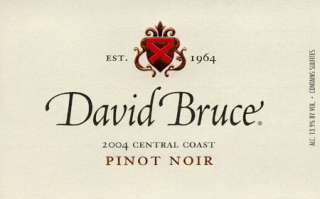David Bruce Central Coast Pinot Noir 2004 