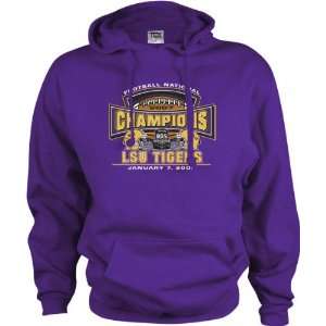  LSU Tigers 2007 BCS National Champions Emblem Hooded 