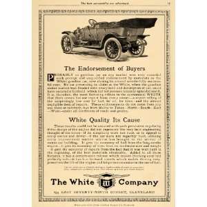  1911 Ad White Antique Gasoline Cars Cleveland Ohio Economic 