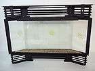   CASTINGS FIREPLACE BAY WINDOW FACE KIT INSERT WITH LOUVRE BLACK