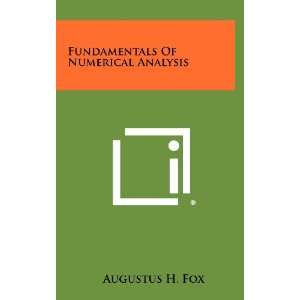  Fundamentals Of Numerical Analysis (9781258293772 