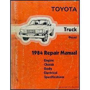  1984 Toyota Pickup Truck Repair Shop Manual Original 