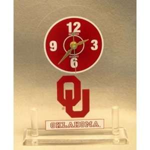  Oklahoma Sooners Desk Clock 