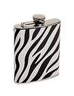 TRENDY ZEBRA PRINT GIRLS NIGHT OUT PARTY FLASK BY WINK GIFT IDEA