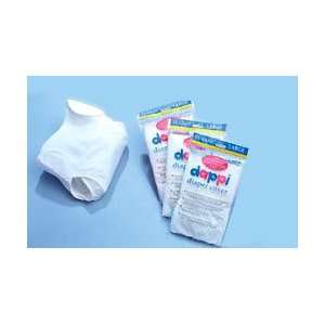 Dappi Brand  Diaper Cover (Size Medium 12 24 lbs) Solid White [Baby 