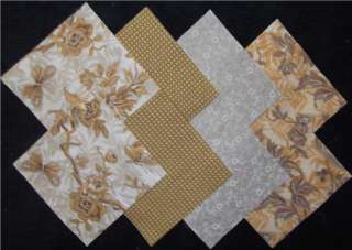 40 Wheat Harvest   4x4 Fabric Square/Quilt Block/Kit  