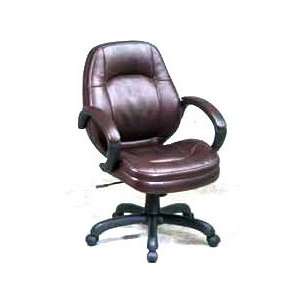   Faux Leather Managers Chair with Locking Tilt Control: Office Products