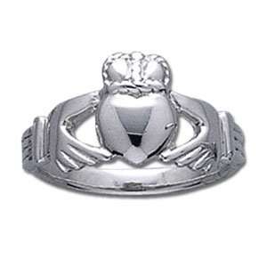  Silver Claddagh Ring Size 10: Jewelry