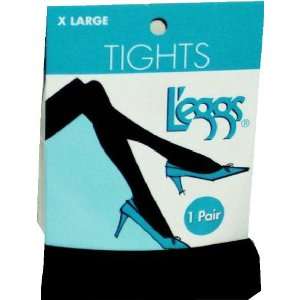  Leggs Black Tights Size Extra Large XL Beauty