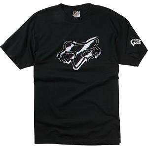 Fox Racing Zeebrah T Shirt   X Large/Black Automotive