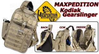 Maxpedition Kodiak Gearslinger Backpack KHAKI 0432K NEW  