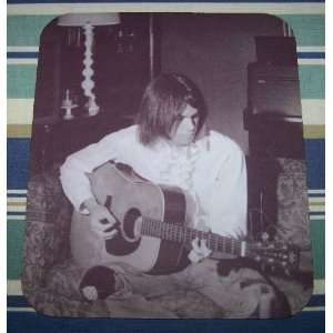  NEIL YOUNG & Acoustic Guitar COMPUTER MOUSE PAD 