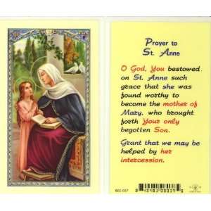  St. Anne Prayer Holy Card (800 037) (E24 611): Home 
