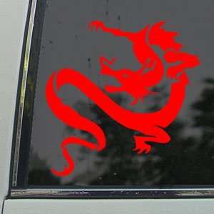  Chinese Dragon Red Decal Car Truck Bumper Window Red 