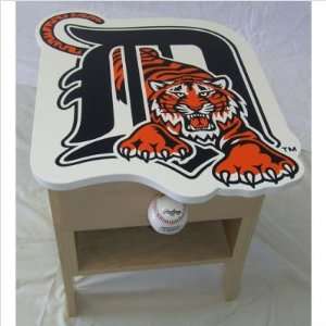 Detroit Tigers Side Table Finish Natural 
