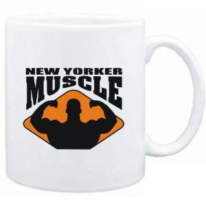 Mug White  New Yorker Muscle  Usa States  Sports 