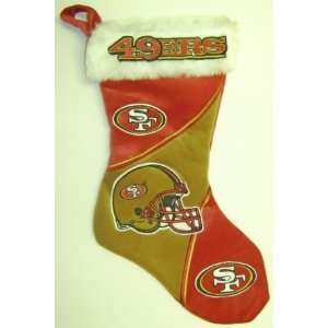  San Francisco 49ers NFL 3 Tone Plush Stocking Sports 