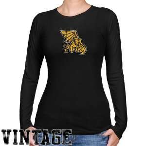 Missouri Western State Griffons Ladies Black Distressed Logo Vintage 