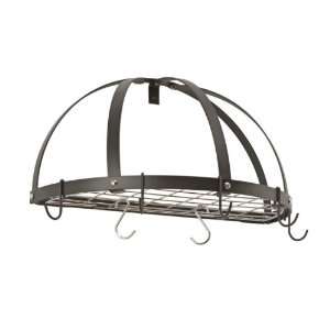 Half Dome Wall Mounted Pot Rack with Grid  Kitchen 