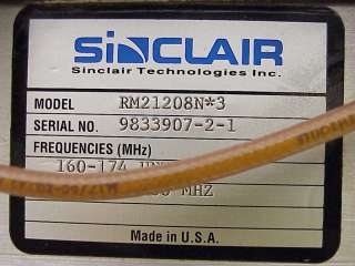 Sinclair RM21208N Antenna VHF Trunking Rx Multicoupler Untuned 160 