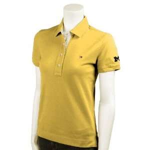 Tommy Hilfiger Michigan Wolverines Yellow Ladies Ithaca Polo