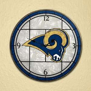  NFL St. Louis Rams Stained Glass Wall Clock: Home 