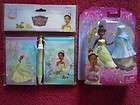   Favorite Moments Tiana Figurine With 2 Pack Memo Pad & Pen Set