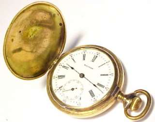  1898 Antique Pocket Watch; 15 Jewels / 6s 14KT Gold Filled Case  