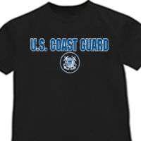US Coast Guard tshirt U.S. USCG shirt Black T shirt  