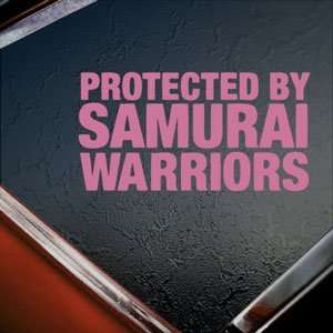   Samurai Warriors Pink Decal Window Pink Sticker: Arts, Crafts & Sewing