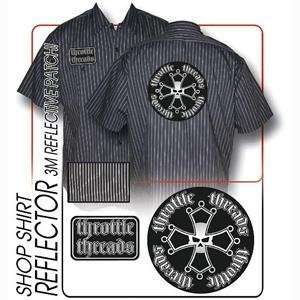   Threads Reflector Shop Shirt   X Large/Black/White Stripe: Automotive