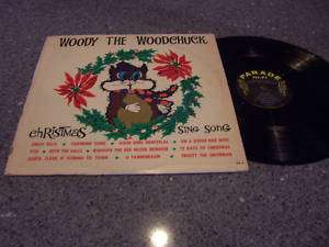 Woody The Woodchuck Christmas Sing Song LP  