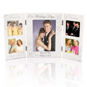  Personalized Wedding Party White Wooden Frame Everything 