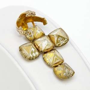 Vintage 10K Gold Masonic Orb Pendant (#258)  