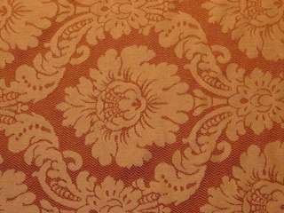 Victorian Style Maroon Red Gold Upholstery Fabric bty  