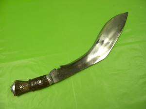 Old Indo Persian India KUKRI knife dagger green bone  