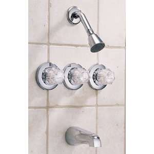  Delta 2689 Polished Chrome Tub & Shower Faucet: Home 