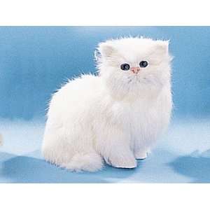  Persian Cat Sitting Down Collectible Figurine Kitten 