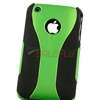 Green/Black 3 Piece Cup Shape Hard Cover Case+Privacy Guard For iPhone 