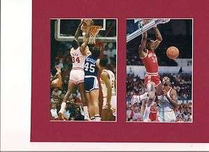 LEN BIAS MARYLAND TERPS MATTED ACC GAME PHOTOS VS.  