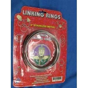  Chinese Linking Rings   5 S.S.   Beginner Magic T Toys 