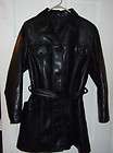 Womens RGA Reportage Soft Black Leather Jacket Excellent Used 